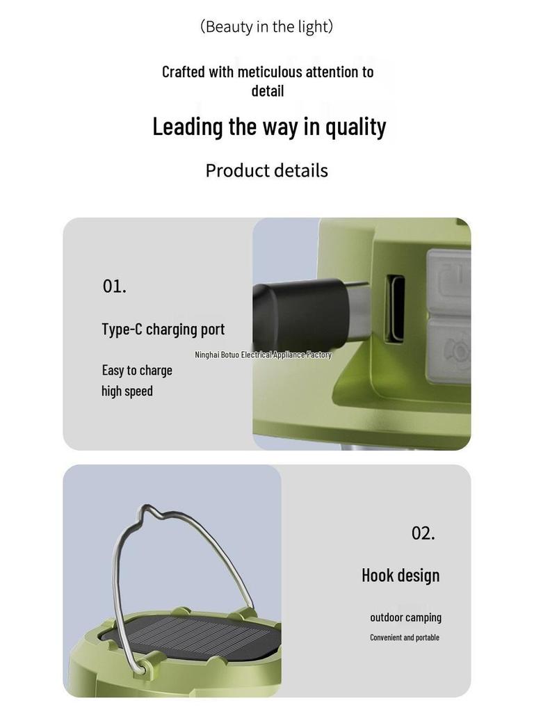 Portable Solar & Kerosene Rechargeable Camping Light for Home & Outdoor Use