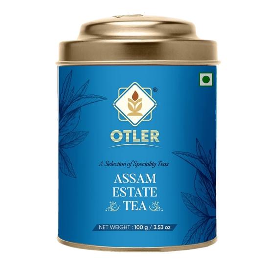 

Otler Premium Assam Black Tea | Fresh Whole Leaf Chai Patti | 100g | Authentic Indian Estate Tea for Traditional Chai (New & Improved) 100GM