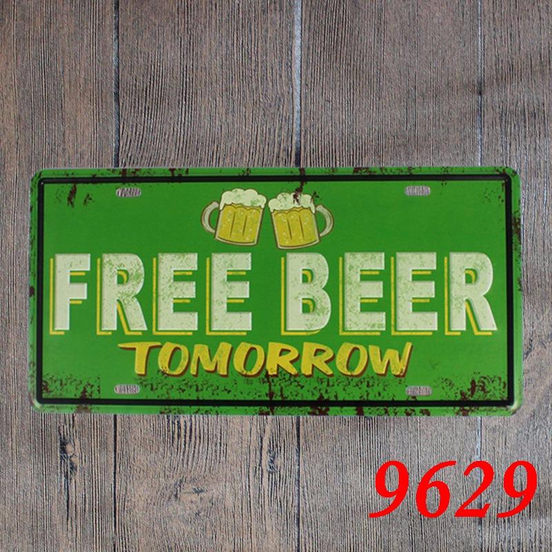 Retro Tin Painting Coffee Shop Bar Restaurant European And American Decoration