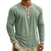 Men's Solid Color Button Down Long Sleeve Tops Men's Casual Fashion Long Sleeve Tops