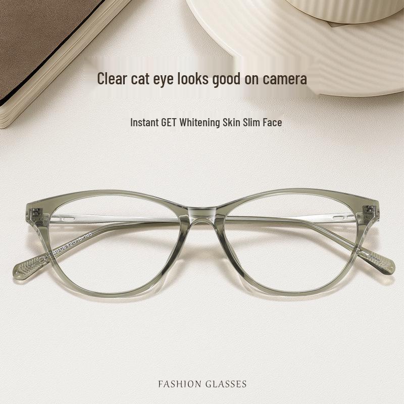 

Ultra-Light Silver Frame Glasses for Square/Round Faces - Women s Myopia Optical, Cyan Wood Style, 9g, Model 210740. Cool Tea C7
