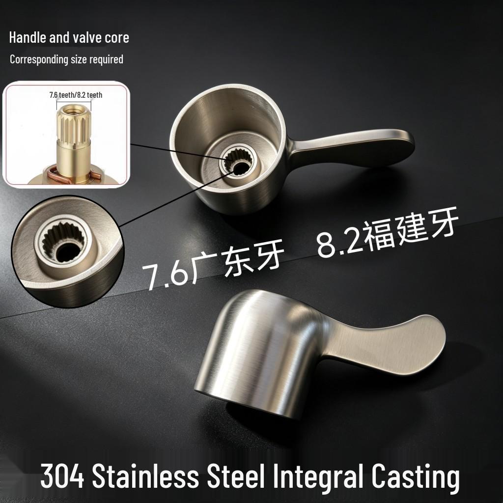 304 Stainless Steel Kitchen Faucet Handle with Thickened Single Cold Water Valve Core