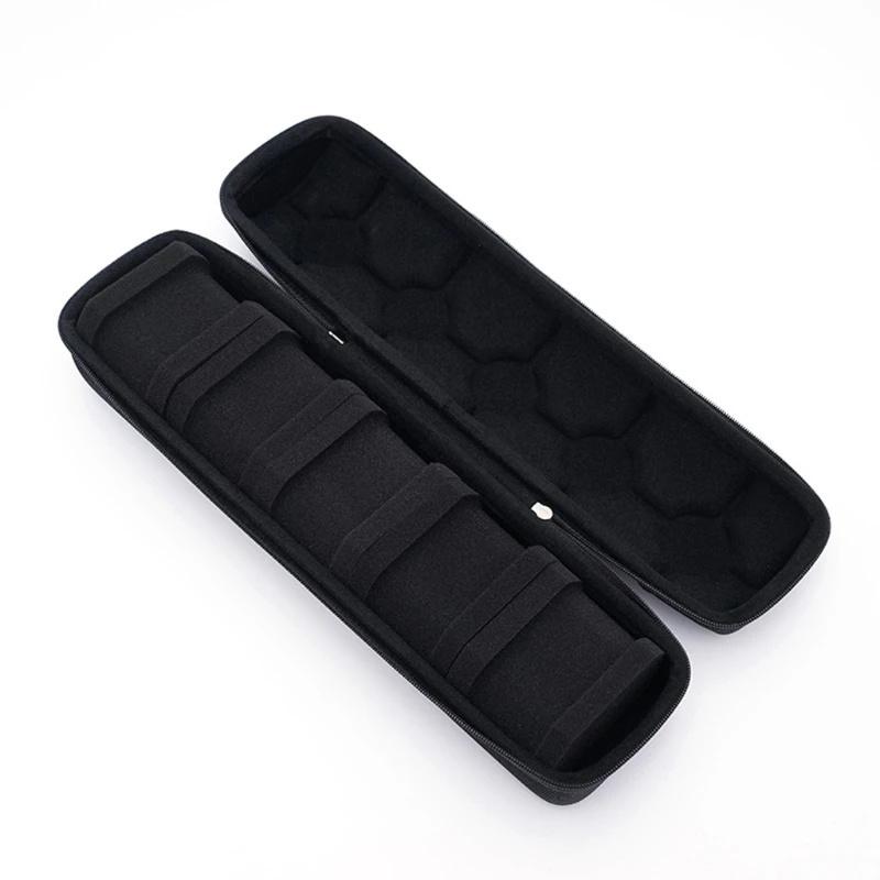 5 Slots Watch Storage Bag Portable Travel Zipper Watch Organizer Case Watch Display Holder for Wristwatches and Smart Watches
