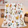 Black and white wolf in the night sky digital-printed polyester Bedroom velvet flannel soft cover blanket Fleece cover blankets