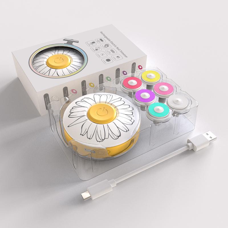 

Электрический триммер для ногтей для младенцев и взрослых – Перезаряжаемая от USB пилка для ногтей для безопасного и легкого ухода за ногтями, включает зарядный кабель белый