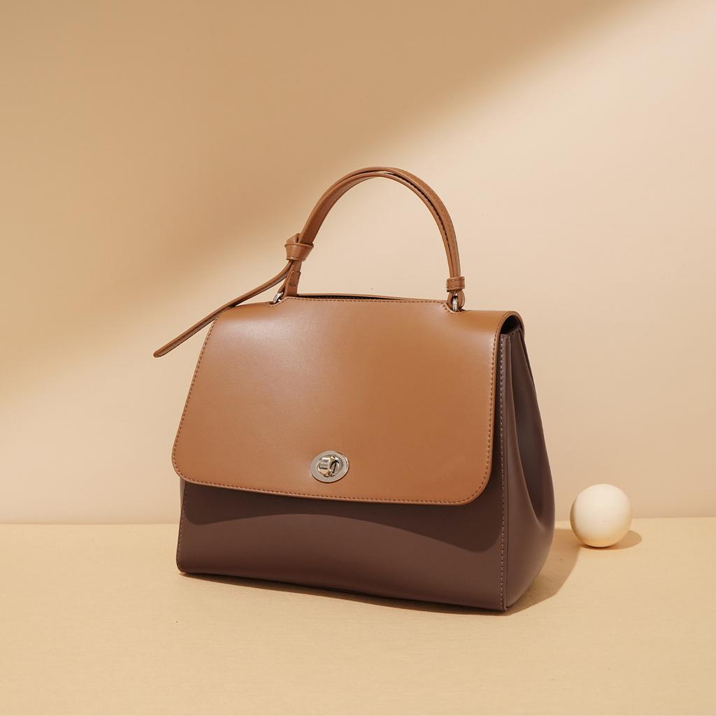 Leder Handtasche Modisch und Vielseitig Ein Schultertasche Crossbody Tasche Große Kapazität Temperament High-End Damen Tasche