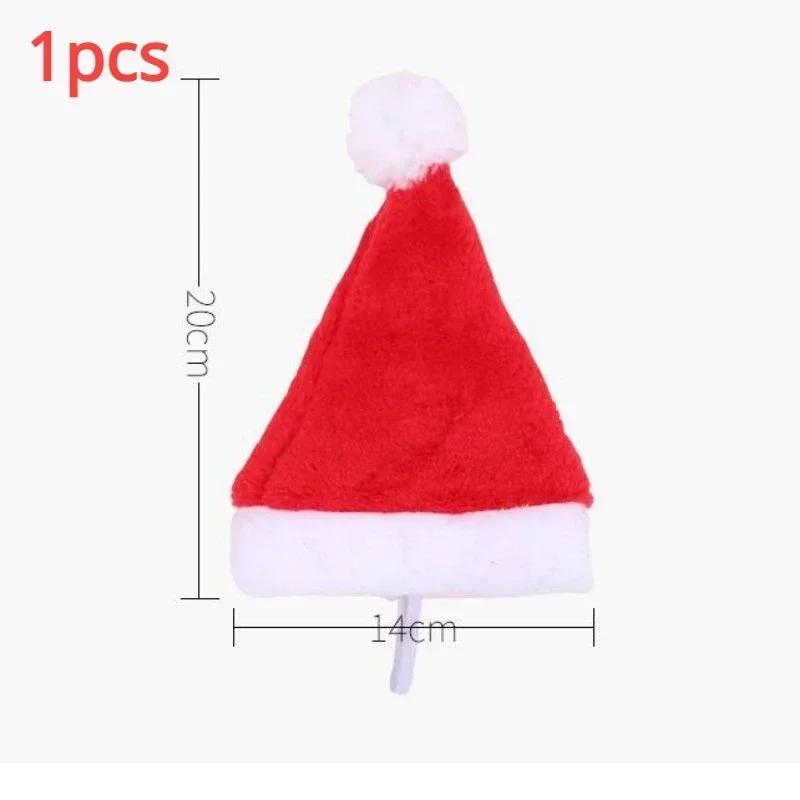 

Новая Рождественская шапка для питомца Тедби Панда Собака Шапка для питомца Креативный головной убор Нарядная Красная плюшевая шапка Праздничная вечеринка Принадлежности для украшения питомца 1