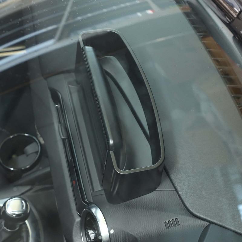 ABS Car Central Control Navigation Screen Rear Storage Box Mobile Phone Tray for Mazda MX-5/Fiat 124/Abarth 124 2016-