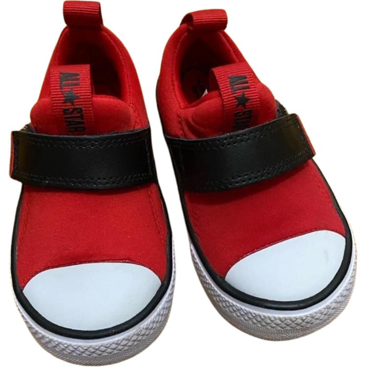 Converse All Star Simple Comfortable Low Top Walking Shoes Baby Shoes Red 763553C