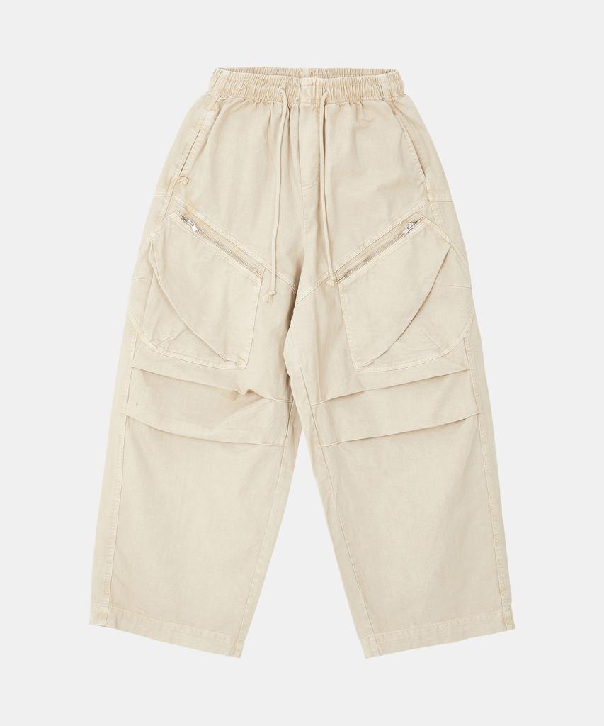 IKALOOK Balloon Fit Washed Dynamic Cargo Pants Dd1Fmpt167