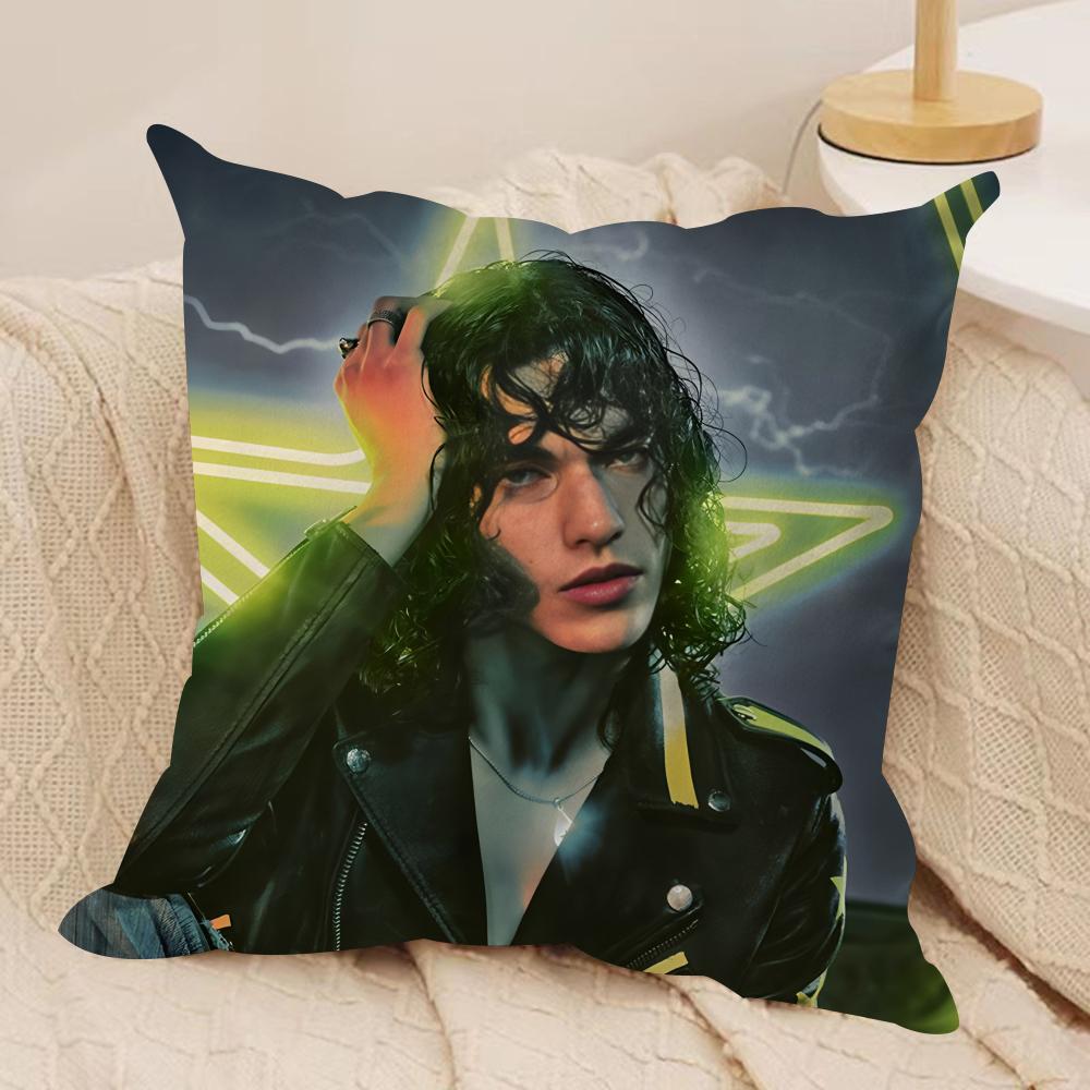 Singer C-Conan G-Gray Cushion Cover Silky Short Plush Invisible Zipper Dustproof Sofa Pillow Case For Home Decor