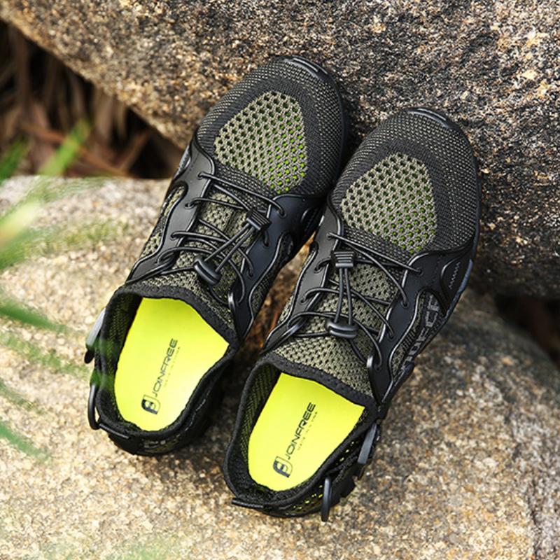Scarpe da Ginnastica da Uomo Suola Morbida Antiscivolo Scarpe da Trekking per Uomo Estate Rete Traspirante Scarpe da Spiaggia da Uomo Leggere Unisex Scarpe da Guado