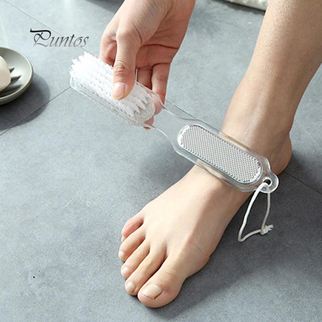 Perie pentru pedichiură 4 în 1, piatră ponce, exfoliantă pentru îndepărtarea pielii moarte, masaj Spa