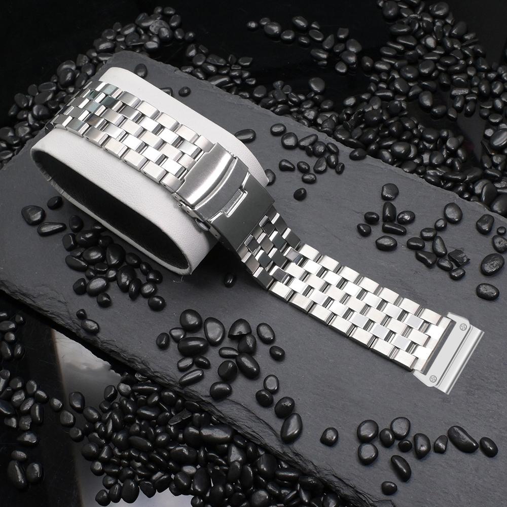 

Stainless Steel 26mm Band for Garmin Watch Fenix 8 51mm Strap Fenix 7X Pro 51mm Correa Metal Belt for Garmin Tactix 7 Pro Delta 26mm срібний