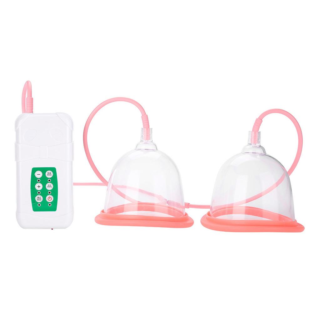 Powerful Vacuum Breast Enlargement Machine Electric Breast Massager Double Cup USB Charging
