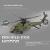 FunXylophy WL K170 Blackhawk RC Helicopter, 2.4G 4CH Flybarless 6-Axis Gyroscope High Altitude Hovering RC Military Helicopter with Display Stand and