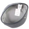 Pristine HERMES beret Saint Honoré Serie button leather trim gray cotton 56 Used