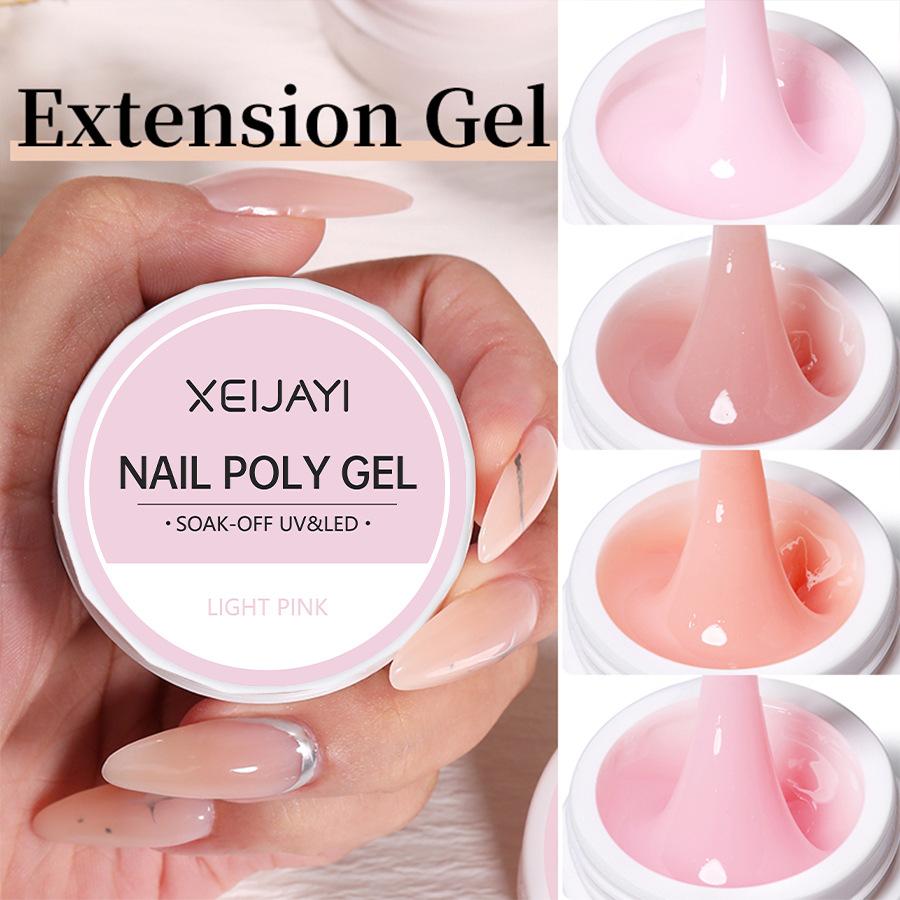 UV/LED Nail Extension Gel Crystal Phototherapy Gel Sculpting Quick-Curing Solid Gel DIY Salon Nail Art Tool