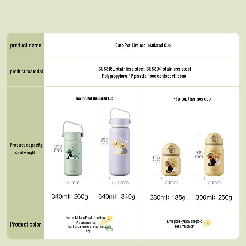Buydeem 640ml Portable Tea Infuser Insulated Mug