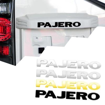 Auto Metal Pro PAJERO Emblém Styl auta 3D Nálepky s nápisem odznaku Samolepka na kufr Příslušenství Lesklá černá
