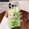 Case For iPhone 14 Pro 6.1" Casing iPhone 14 Pro Max 6.7" Cover Luxury Cute Love Rabbit Funny Clear Soft Silicone TPU Phone Case