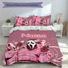 3pcs Custom Name Ghostface Set,Includes 1 Duvet Cover and 2 Pillowcases,All-season Bedroom Decor