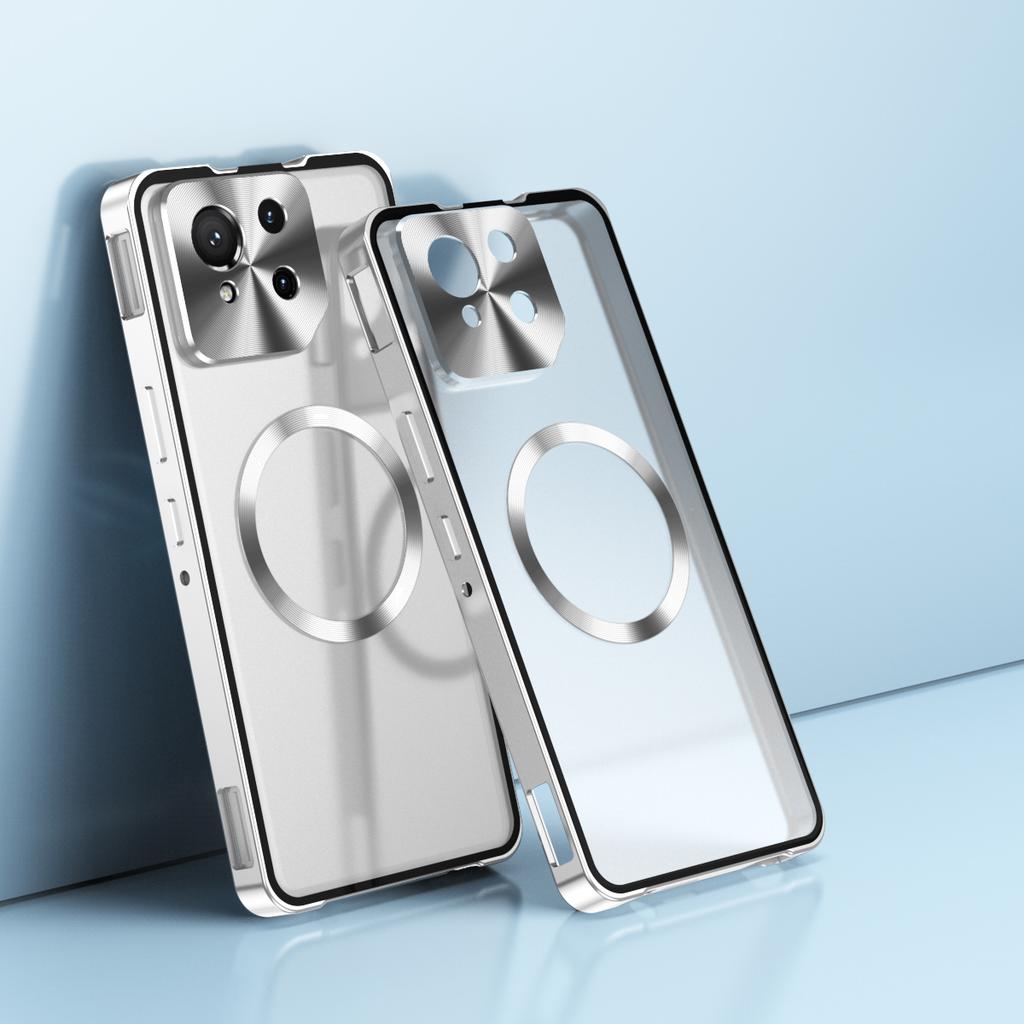 Push Up Detachable Case For ASUS ROG Phone 9 Pro FE Translucent Frosted Removable Backboard Metal Frame Bumper Grip Cover
