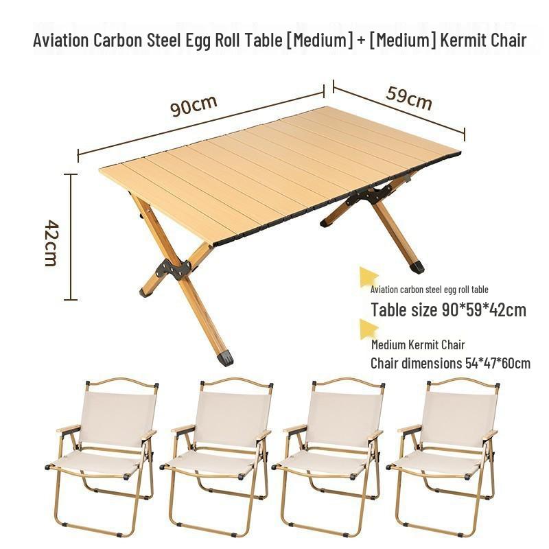 Conjunto Portátil Ultraleve de Mesa Dobrável e Cadeiras de Alumínio para Acampamento ao Ar Livre e Piqueniques