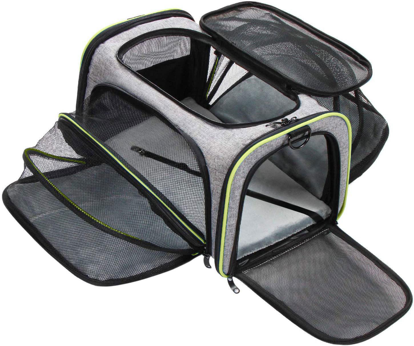 Multifunction Extendable Pet Carrier Portable Foldable Cat Bag Breathable Pet Travel Handbag