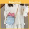 Kids Shoulder Bag With Butterfly Bow Detail Rhombus Chain Mini Bag Girls Fashion Crossbody Bag