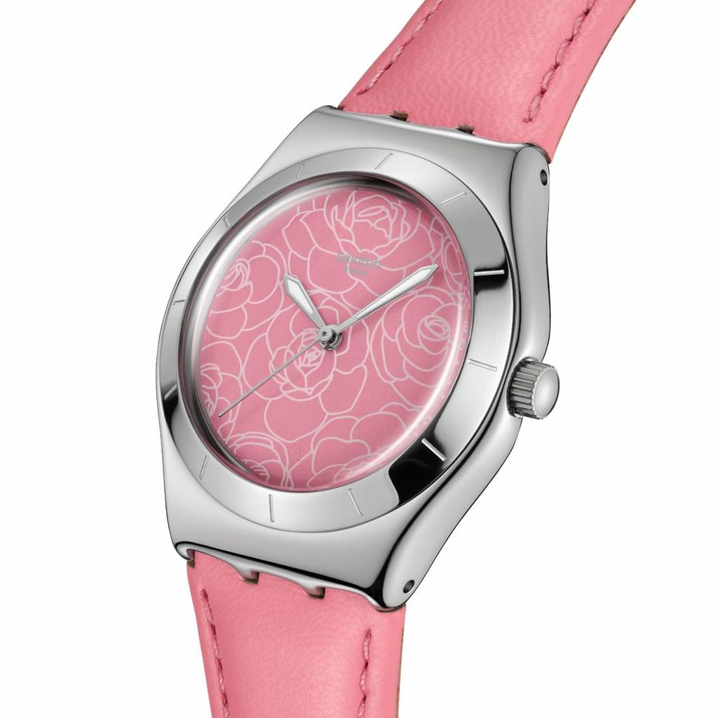 Swatch IRONY MEDIUM PINK PETAL PROMISE YLS234 Women's Watch, Pink