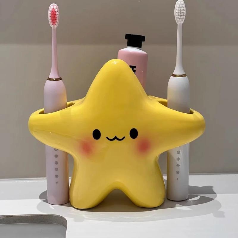 Creative Holder Star Shaped Waterproof Electric Toothbrush Holder Space Saving Portable Toothbrush Storage Rack New Year Gifts