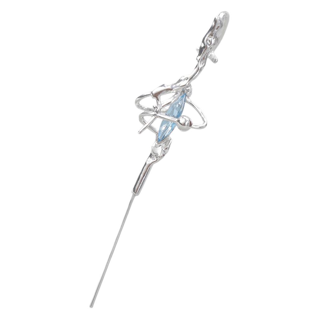 Gothic Dark Aesthetic Piercing Earring Stylish Ear Needle Surround Auricle Diagonal Stud for Nightclub and Party Wear