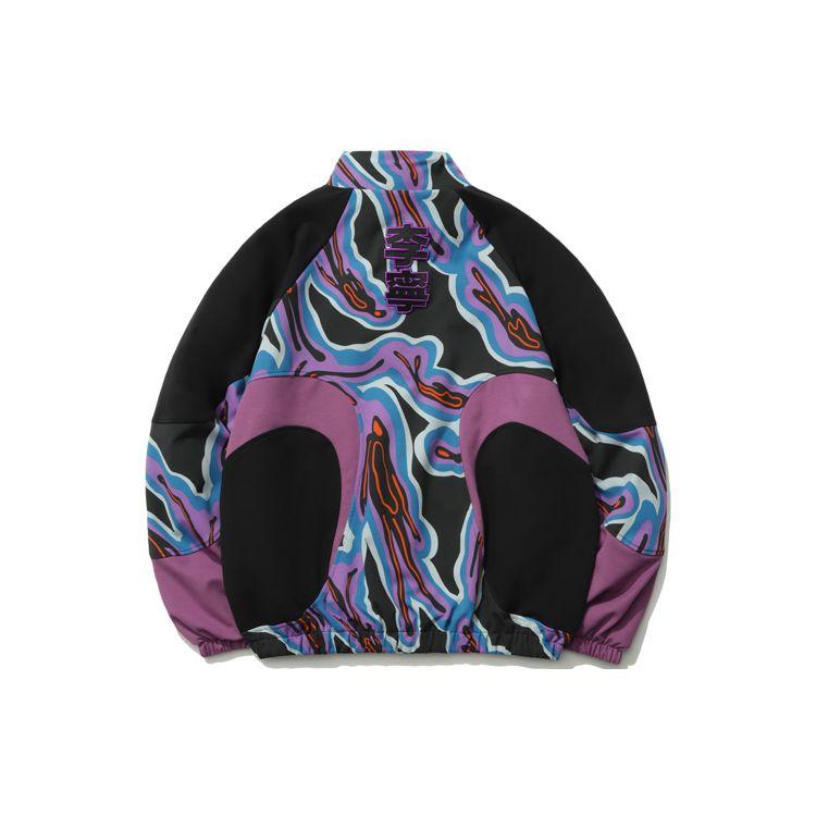 Li Ning Sports Fashion Series Color Block Half Zip Stand Collar Loose Pullover Sweatshirt Men Sweatshirt Multicolor AWDR209-2