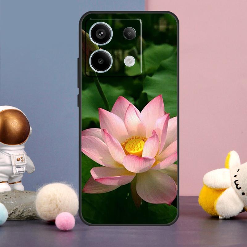 Flower Lotus Case For Xiaomi Redmi Note 14 9 10 11 12 13 15 Pro Plus Redmi 15 15C 10C 12C 13C 14C Cover