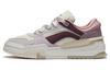 Ginseng & Starlight Canchun Leather Low Top Skateboard Shoes Women's White Purple AGCS246-4