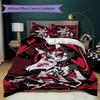 Chic Thorn Angel Pattern Bedding,Quilt Set Quilt Cover Pillowcase Home Birthday Gift (1*duvet cover+2*pillowcase,without core)ZSJT0917133