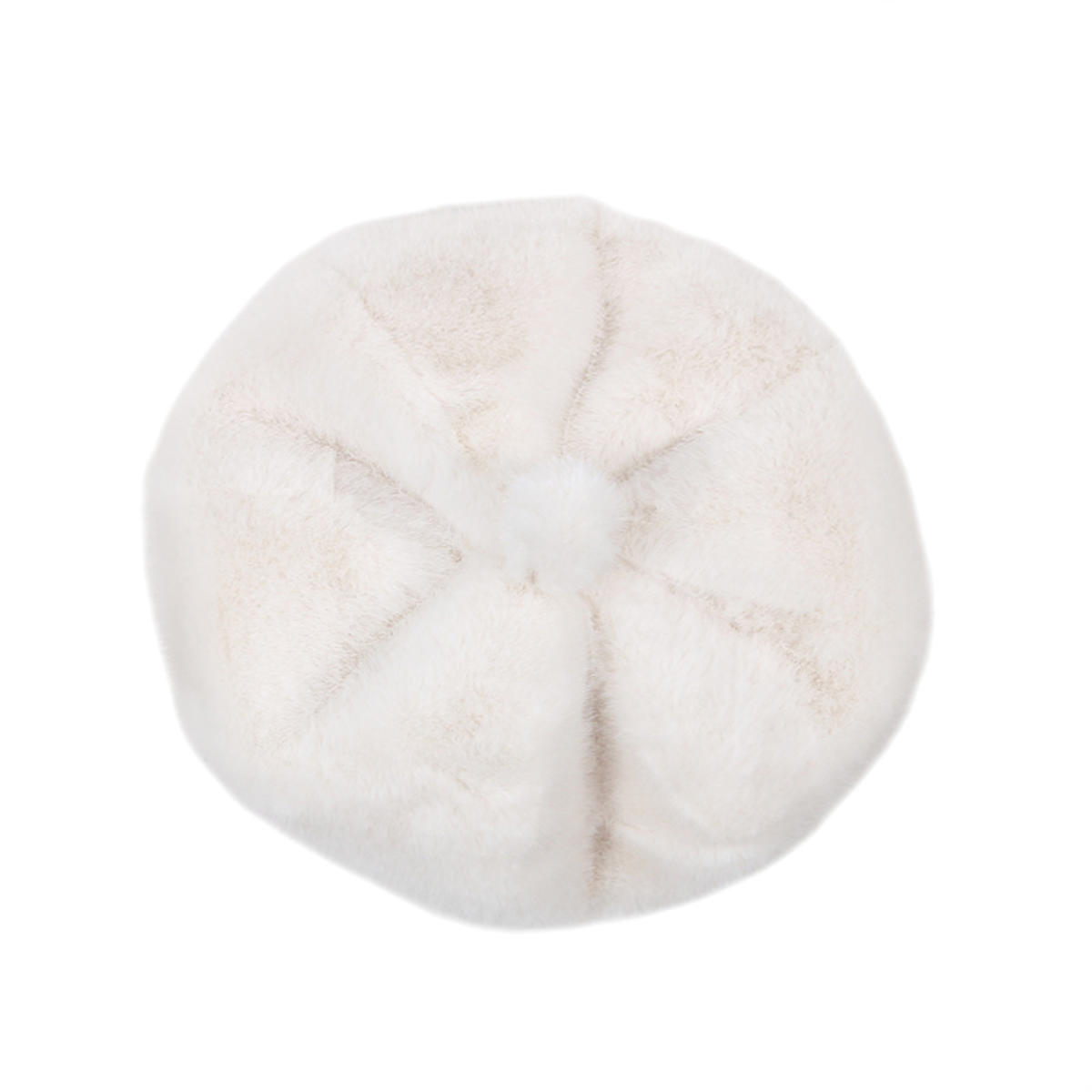 

Женская зимняя мода Шапка-мать из искусственного норкового волоса Шапка из искусственного меха норки Повседневный теплый берет Тренд one size молочный белый