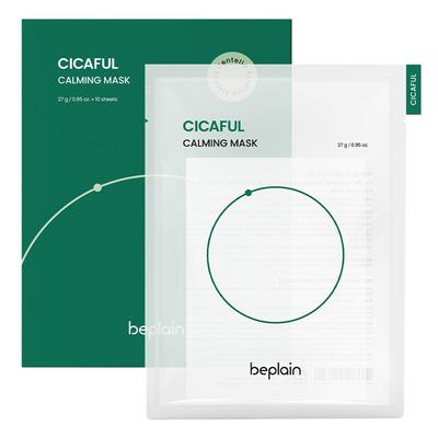 BePlain Cicaful Calming Mask 27g, 10 Pieces, 1 Piece