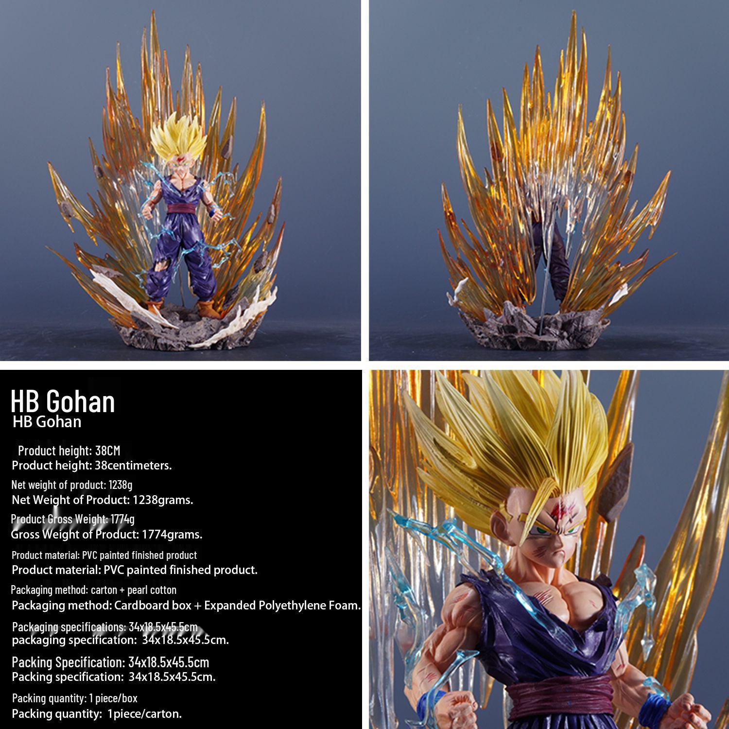 Dragon Ball Super Saiyan 2 Gohan Large Model Figure Ornament Gift