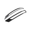 2pcs Rear Fog Light Lamp Frame Cover Trim For Mitsubishi Outlander - Carbon Fiber Grain Eyelid Eyebrow Strip Cover Trim