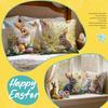 Easter Spring Bunny Cushions Pillowcase Polyester Cushion Cover Throw Pillow Pillowcover Home Car Sofa Decor
