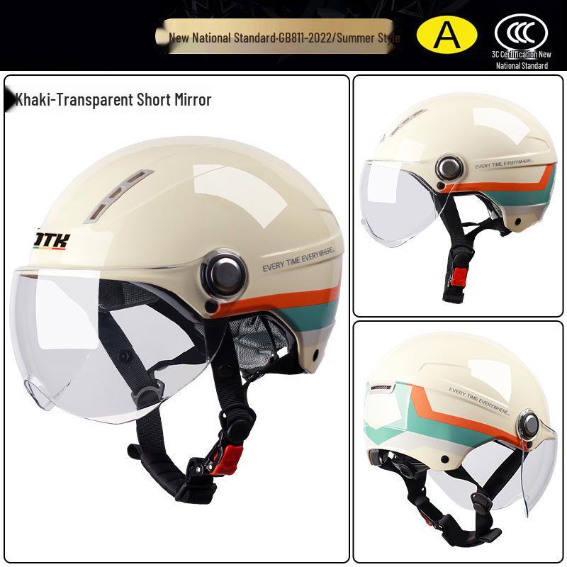 Universal Motorcycle Helmet for Men & Women - All-Season, Electric Vehicle Compatible
