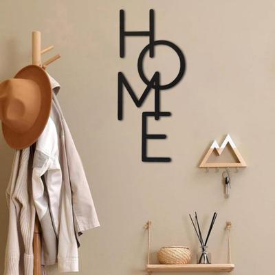 Wooden HOME Wall Decoration Farmhouse Rustic Hollow Letter Wall Art Home Bedroom Living Room
