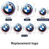 BMW 50. Yıl Logosu İçin Ön Kaput Amblemi 81mm+Arka Amblem 74mm+Jant Kapağı 68mm+56mm Direksiyon Simidi Çıkartması 46mm