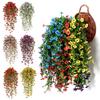 Artificial Morning Glory Flower UV Resistant Hanging Flowers Silk Morning Glory Garden Wedding Decoration Outdoor Hanging Plants
