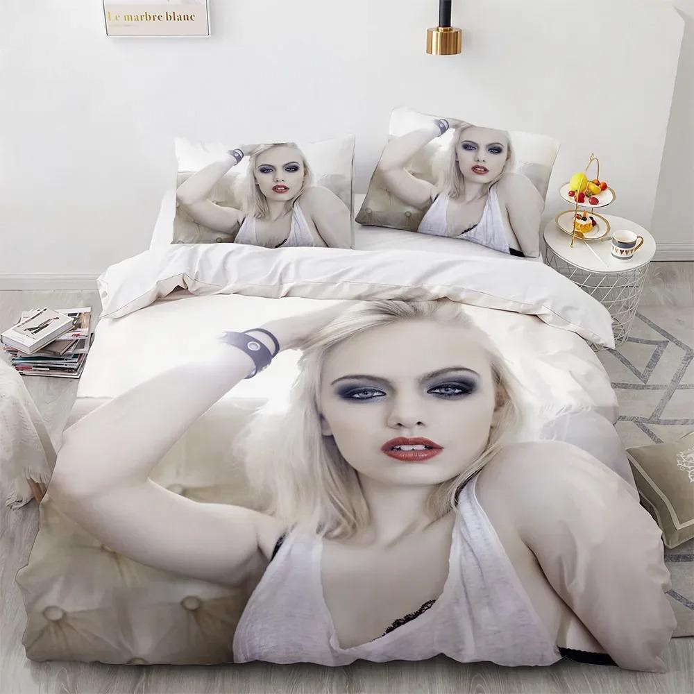 Schönheit Motorrad Bettwäschesets Modisch Sexy Schlafzimmer Bettbezugset Heimtextilien Bettwäscheset für Frauen Mann Bettbezug