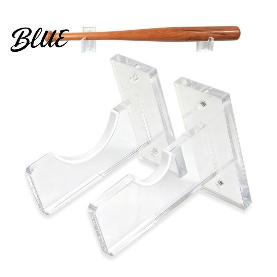 Collectors Equipment Storage Space Saving Display Stands Baseball Bat 2PCS Acrylic Wall Mount Decorative Holders