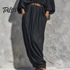 Comfortable Women Dress Women's Batwing Long Sleeve Maxi Dress, Casual V Neck Flowy Simple Style Summer Travel Vacation Loose Outfit with Belt