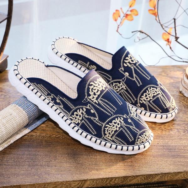 Fashion Slippers Casual Shoes Woman 2025 Pantofle Luxury New Rubber Slides Fabric Female Shoes Ladies' Slippers Luxury Slides 2025 Rubbe